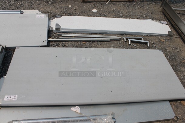 BRAND NEW SCRATCH AND DENT! Steelton 522ETSG3072 Commercial Stainless Steel Disassembled Work Table With Undershelf And Legs. - Image 3 of 5