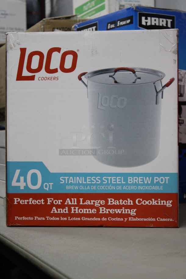NICE! (1) LOCO COOKERS - 40qt STAINLESS STEEL BREW POT, (1) Rug, (1) Mickey Roadster Racers - Jumbo Activity Rug. 3x Your Bid