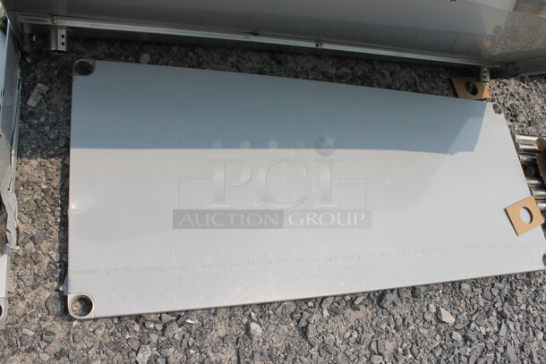 BRAND NEW SCRATCH AND DENT! Regency 600TSB3060S Commercial Stainless Steel Disassembled Work Table With Backsplash, Undershelf And Legs. - Image 5 of 6