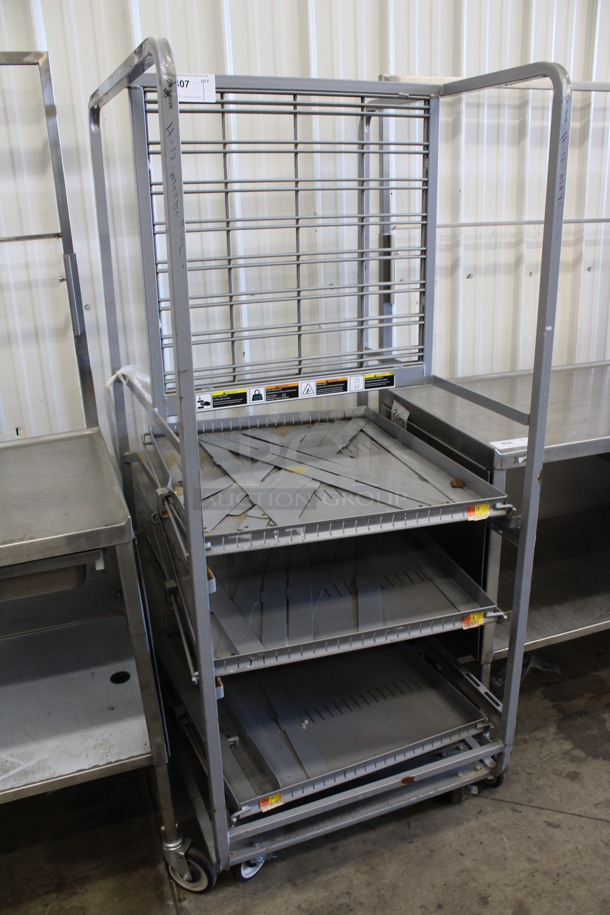 Gray Metal Transport Rack on Commercial Casters. 28.5x32x68 - Image 2 of 4