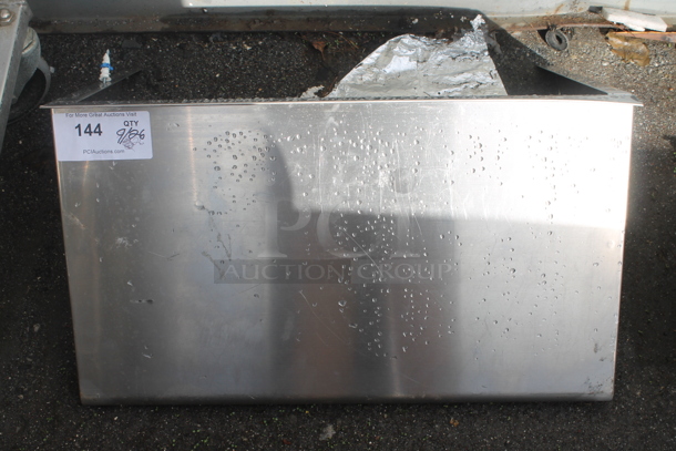 Stainless Steel Wall Mount Shelf w/ Brackets. - Image 1 of 2