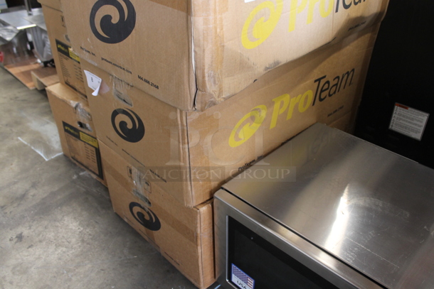 2 BRAND NEW SCRATCH AND DENT! ProTeam 196107464 Super Coach Pro 6 Qt. Backpack Vacuum with 107463 15" Carpet / Hard Surface Sidewinder Kit. 120 Volts, 1 Phase. 2 Times Your Bid! - Image 3 of 4