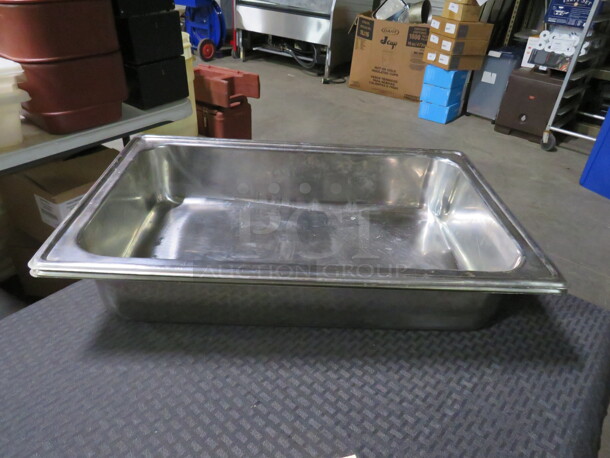 One Full Size 6 Inch Hotel Chafer Base Pan.  - Image 1 of 1