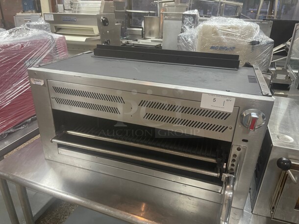 Fully Refurbished! Wolf  36 inch Manual Control Natural Gas Commercial Salamander Broiler - 30,000 BTU NSF Tested and Working! - Image 3 of 8