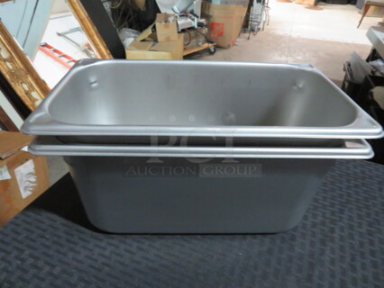 NEW Vollrath 1/3 Size 6 Inch Deep Stainless Steel Food Pan. 2XBID