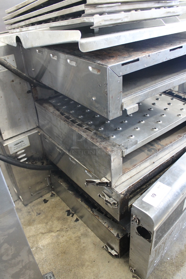 2 Ovention S20003PH Stainless Steel Commercial Electric Powered Matchbox Conveyor Pizza Oven. Missing Pieces - See Pictures. 208/240 Volts, 3 Phase. 2 Times Your Bid! - Image 3 of 8