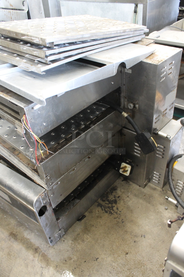2 Ovention S20003PH Stainless Steel Commercial Electric Powered Matchbox Conveyor Pizza Oven. Missing Pieces - See Pictures. 208/240 Volts, 3 Phase. 2 Times Your Bid! - Image 5 of 8