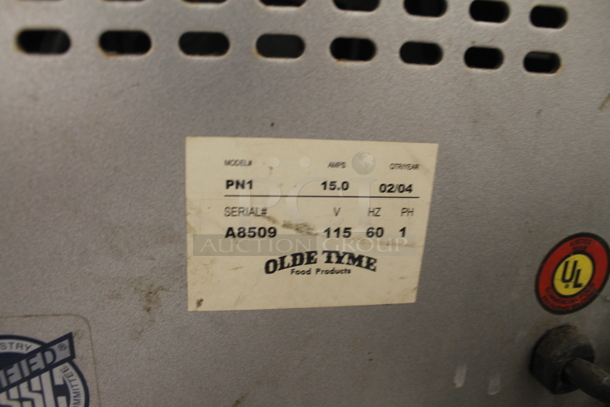 Olde Tyme PN1 Commercial Stainless Steel Countertop Nut Grinder. 115V, 1 Phase. Tested and Working! - Image 4 of 4