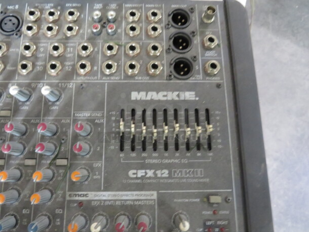 One Mackie 12 Channel Mixing Board. #CFX-12 MKII.  - Image 2 of 2