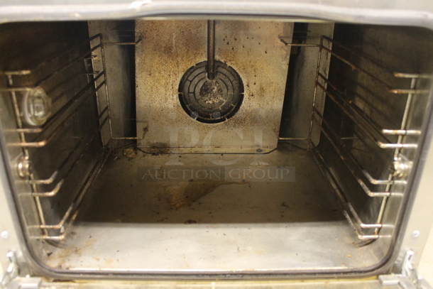 Cadco XAF133 Commercial Stainless Steel Countertop Half-Size Convection Oven. 220V.  - Image 4 of 5