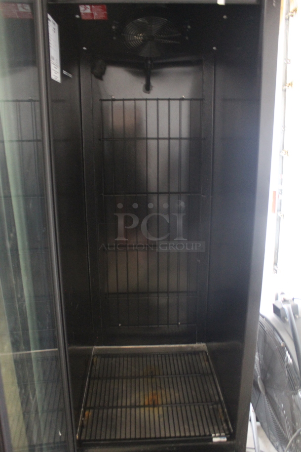 Master Bilt IM-23-HGP Black Single Door Ice Merchandiser Freezer. 115V, 1 Phase. Cannot Test Due To Missing Power Cord - Image 4 of 6