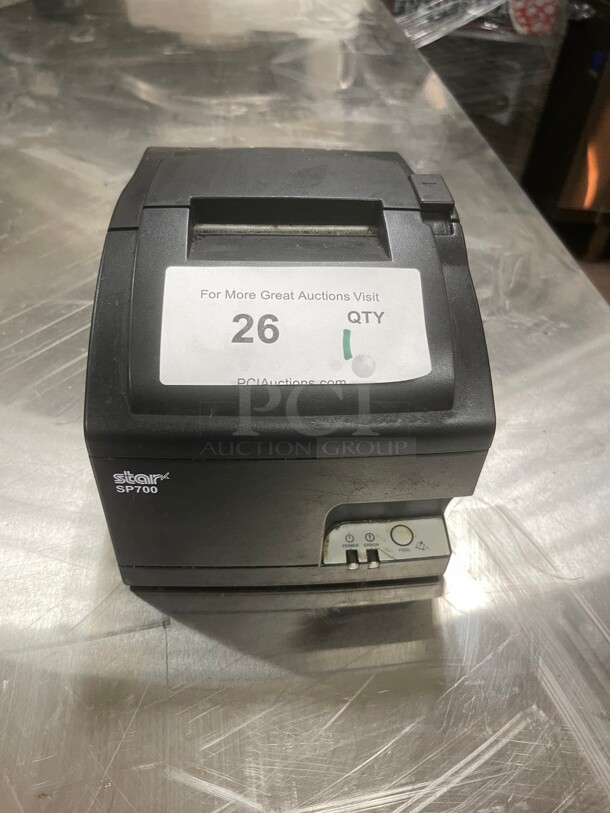 Working! Star SP700 Impact Receipt Printer SP742 Kitchen Order Refurbished Dark Gray Ethernet 115 Volt NSF Tested and Working! - Image 3 of 9