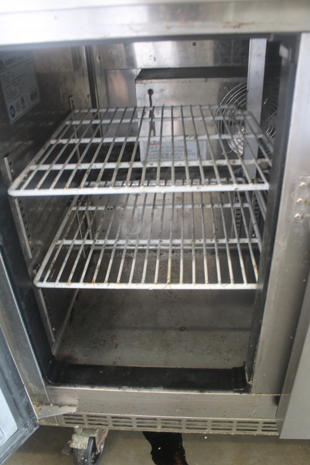 Everest ETBSR2 Stainless Steel Commercial 2 Door Undercounter Cooler on Commercial Casters. 115 Volts, 1 Phase. Tested and Working! - Image 5 of 8