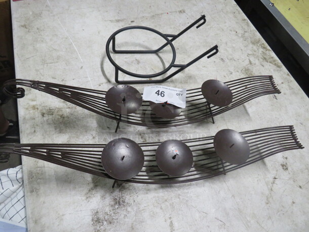 One Lot Of Metal Holders. - Image 1 of 1