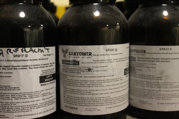 Gray Metal Shelving Unit w/ Contents Including Chemicals. BUYER MUST REMOVE. - Image 5 of 9