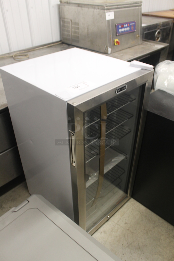 BRAND NEW SCRATCH AND DENT! Whynter BR-128WS Stainless Steel 120 Can Capacity Beverage Cooler With Stainless Steel Shelves And Lock. 115V. Tested And Working!  - Image 2 of 6