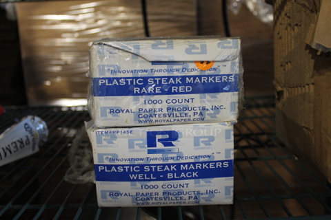 4 Boxes of BRAND NEW Steak Markers. 4 Times Your Bid!
