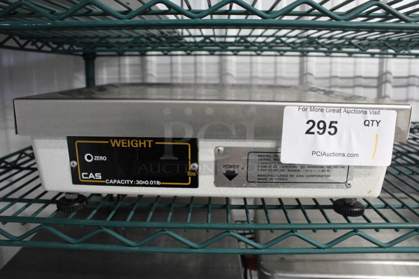 CAS Metal Countertop Food Portioning Scale. 14.5x13x4.5. Tested and Powers On But Display Does Not Work
