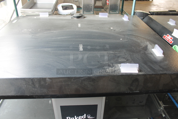 Metal Commercial Floor Style Electric Powered Heated 2 Tier Merchandiser on Commercial Casters. - Image 2 of 7