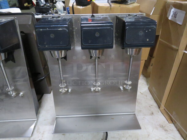 One Hamilton Beach Triple Head Drink Mixer . Model# 950. 120 Volt.  - Image 1 of 1