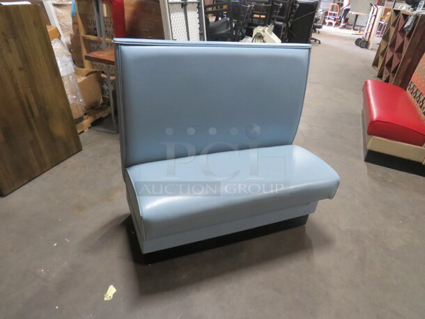 One Single Sided Light Blue Cushioned Seat. 46X24X43 - Image 2 of 3