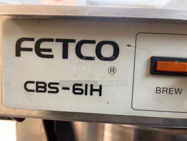 Working! Fetco CBS-61H High Volume Thermal Commercial Coffee Maker - Automatic, 27 gal/hr, 120/208-240v 1  Phase  NSF Tested and Working! - Image 6 of 8