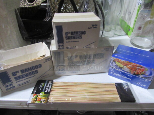 One Lot Of Bamboo Skewers.