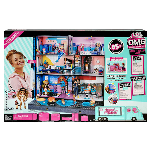 PERFECT!! LOL Surprise OMG House Dollhouse With 85+ Surprises Made from Real Wood – Great for Kids Ages 4+ PERFECT!! LOL Surprise OMG House Dollhouse With 85+ Surprises Made from Real Wood – Great for Kids Ages 4+ 2x Your Bid - Image 6 of 8