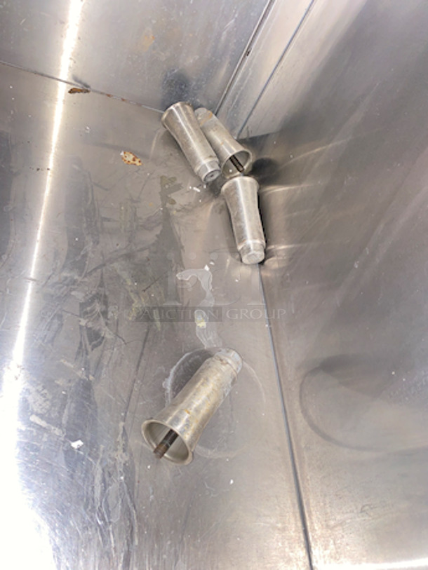 VERY NICE!! Stainless Steel Back Bar Blender Station With Storage Space, 4 Bullet Feet Included. 

36x36x35 - Image 3 of 3