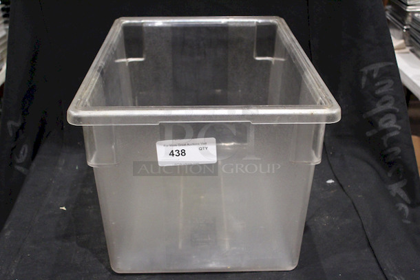 Rubbermaid FG330100CLR Clear Polycarbonate Food Storage Box - 26" x 18" x 15" - Image 2 of 5