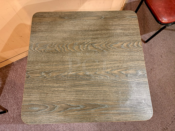 OUTSTANDING! 36" Square Table With Weighted Octagon Base. 36x36x39 - Image 2 of 3