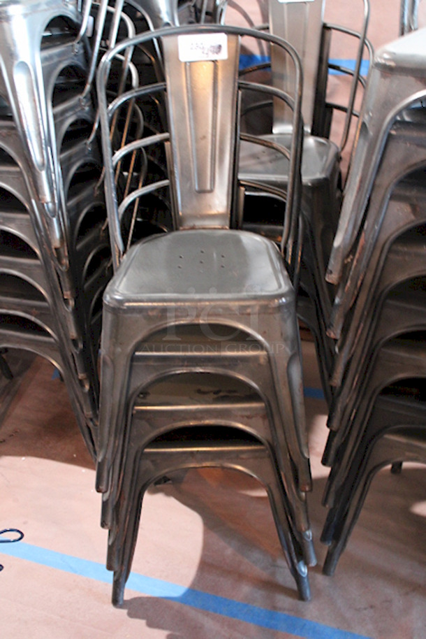 FDW Restaurant Dining Chairs, Indoor/Outdoor, Metal, 18 Inch Seat Height. 4x Your Bid - Image 8 of 8