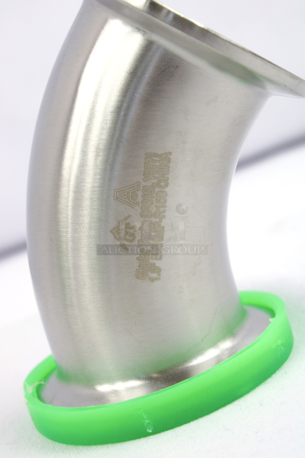 NEW-NEVER USED Glacier Tanks 1-1/2” Tri Clamp  45 Degree Elbows. 2x Your Bid  - Image 3 of 4
