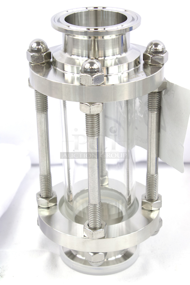 NEW-NEVER USED!! DERNORD Tri Clamp In-Line Sight Glass with Flow Sanitary Straight Sight Glass SUS316 1.5 Inch Tri Clamp Clover Type (Flow Pipe OD 38MM). 7.36 x 3.62 x 3.58 - Image 3 of 5