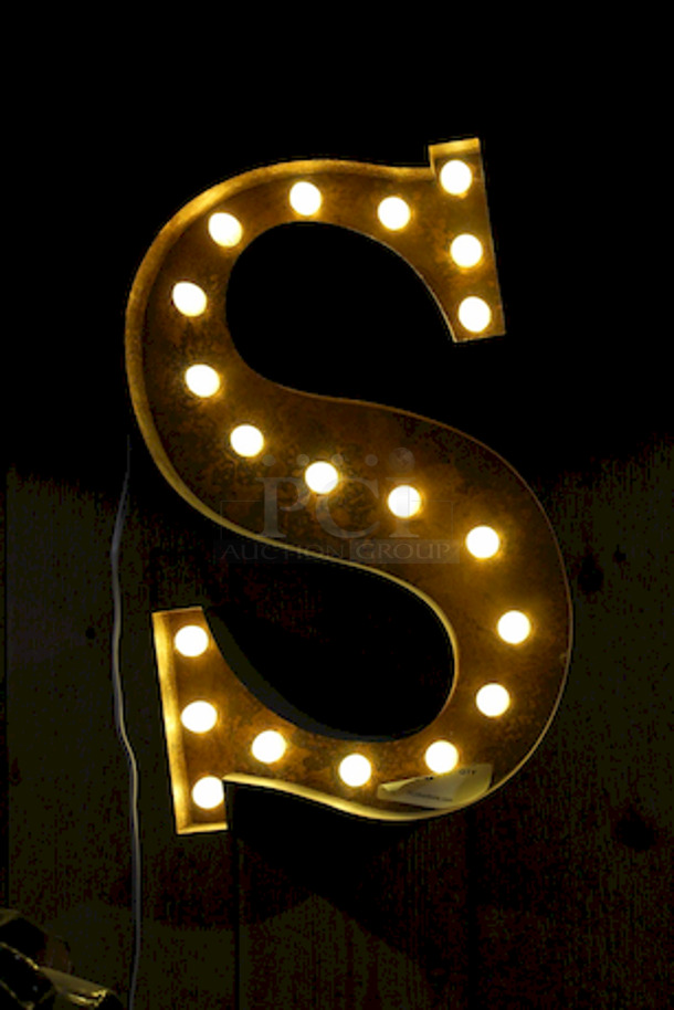 Illuminated Letter "S".
18x4x24 - Image 2 of 2