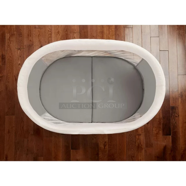 Ingenuity Wood Foldaway Rocking Baby Bassinet Classic - Wallace. 3x Your Bid.  37.00 x 23.25 x 28.00 Inches - Image 10 of 12