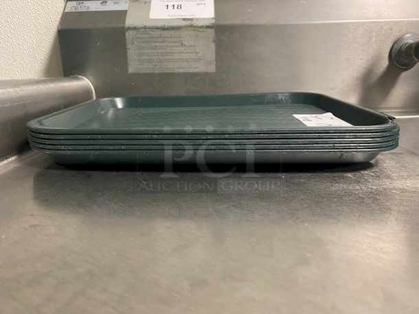 NICE! Dark Green Food Trays. 
14x10-1/2

5x Your Bid - Image 2 of 2