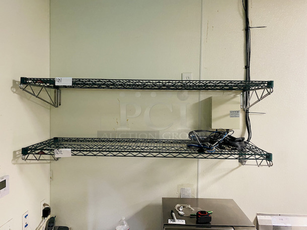 NICE! Set of 2 Metro Wire Wall Shelves With Mounting Brackets. 

60x18

2x Your Bid