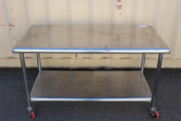 OUTSTANDING! Mobile Equipment Stand With Under-Shelf. 30x60x34