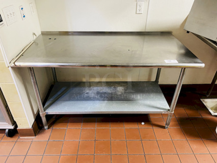LIKE NEW! Duke Manufacturing DC-7291 60" Heavy Duty Stainless Steel Work Table W/ Galvanized Steel Under-Shelf.

60x30x34-1/2

