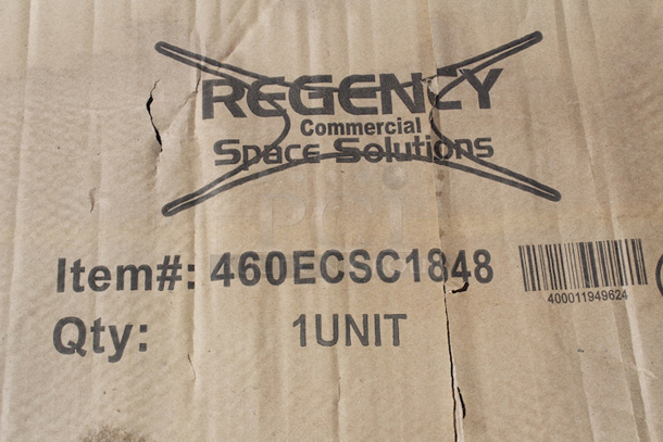 BRAND NEW SCRATCH & DENT! Regency NSF Chrome Wire Security Cage - 18" x 48" x 61" - Image 7 of 7