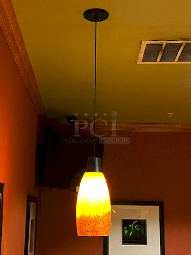 AWESOME! Light Fixture with 75" Wire.
Fixture dimensions: 7x15-1/2". 

Winning Bidder Responsible for Removal.  - Image 2 of 4