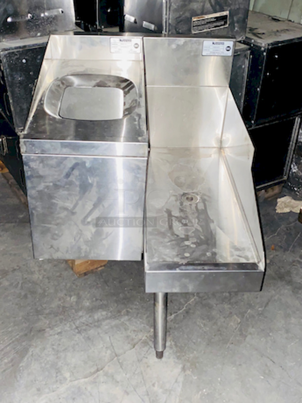 2 for 1! Beautiful Wood Table With Base and Krowne Blender Station With Ice Dump. Only Has One Leg.  - Image 7 of 7