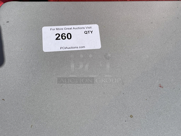 Outdoor 4 Seater Metal Table, Gray.  - Image 4 of 4
