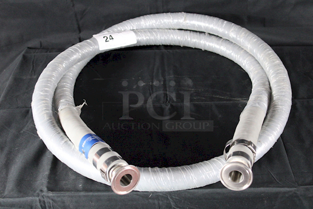 NEW-NEVER USED Nova Flex 6506 CONNOISSEURS FOOD & BEVERAGE CRUSH RESISTANT - SUCTION & DISCHARGE Hose With 1-1/2 Ferule Fittings On Both Ends - Image 1 of 3