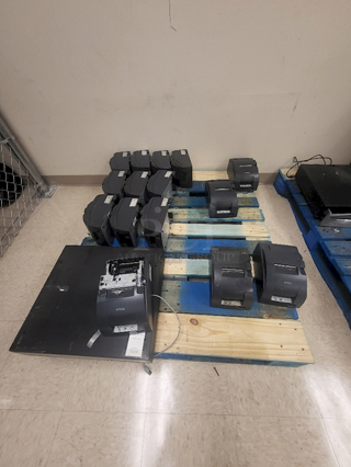 USED! Epson TM U220B Kitchen Ticket Printers. 16x Your Bid. Located Offsite at Marriott Hotel (Las Vegas). In-Person Item Removal Is By Appointment Only.