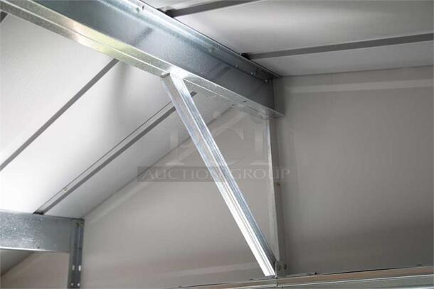 ARROW IRONWOOD STEEL HYBRID SHED KIT 10 X 12 FT. GALVANIZED ANTHRACITE. Complete Kit Is In (1) Box - Image 3 of 12
