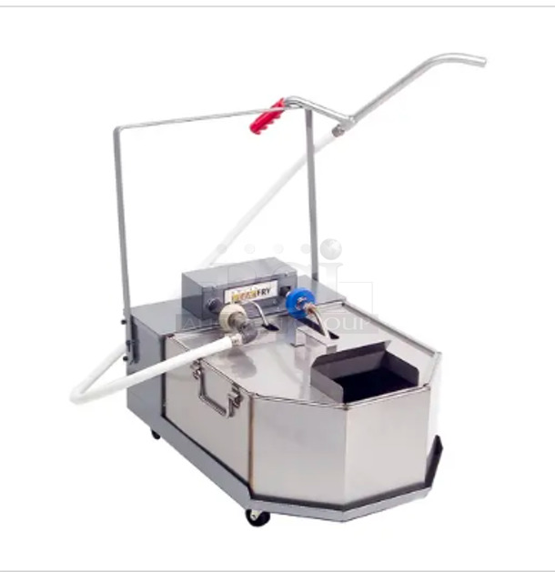 Anets FFM80 GoldenFry 80lb Portable Fryer Filtration Unit with Casters 115 Volt Tested and Working - Image 1 of 7