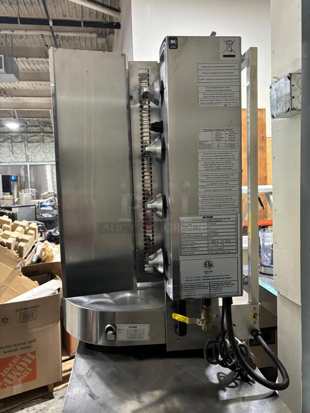 Inoksan PDG 400N Natural Gas Doner Kebab Machine / Vertical Broiler with Mesh Shield - 132-165 lb. Capacity

 - Image 2 of 4