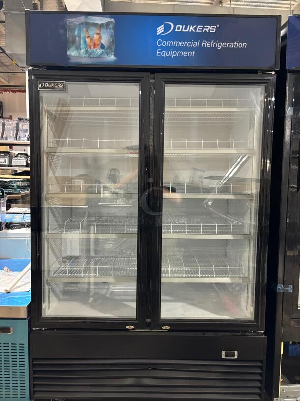 Brand new Dukers DSM-33R Commercial Glass Swing 2-Door Merchandiser Refrigerator - Image 1 of 4